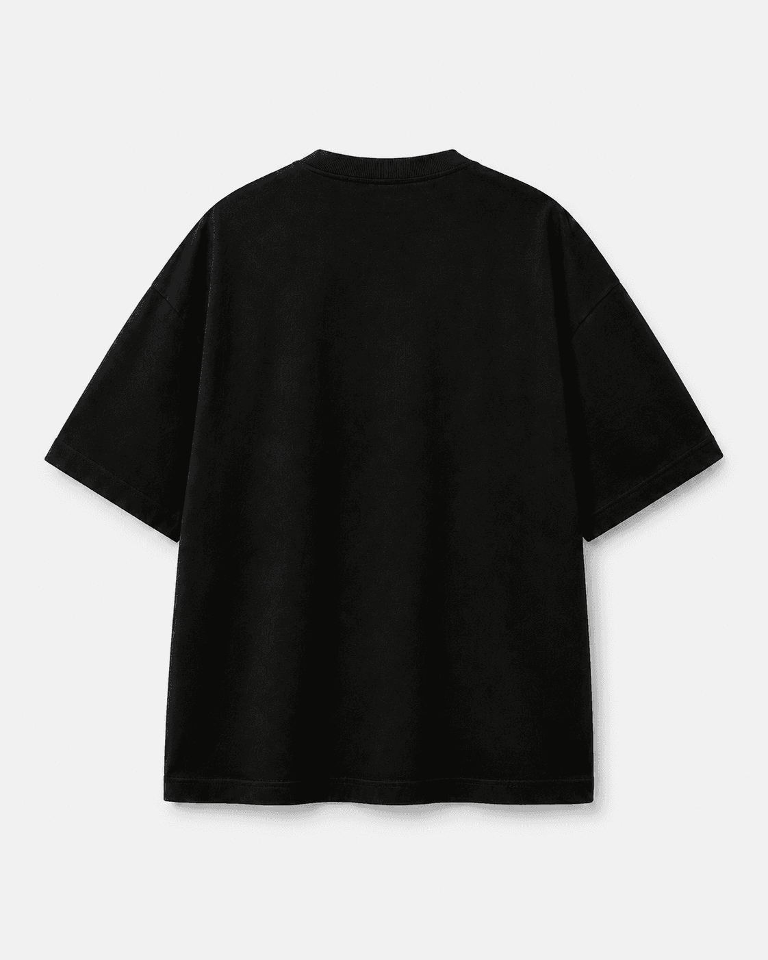 Polera Minimalista Negra vista posterior