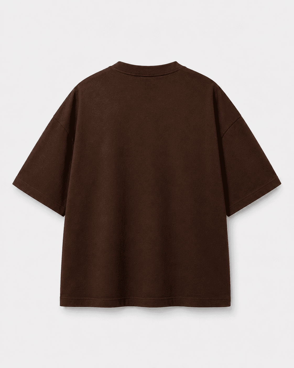 Polera Minimalista Chocolate vista posterior